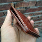 hand stitched wallets Brown