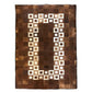 Cow skin patchwork rugs