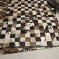 Cow skin patchwork rugs