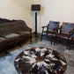 Cow skin Patchwork Rugs (Round)