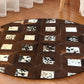 Cow skin Patchwork Rugs (Round)