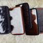 Cow skin ladies clutches