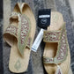 Hand embroidery till work leather Chappals