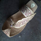 Hand embroidery till work leather Chappals