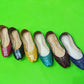 Ladies cutwork leather khussa