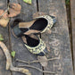 Ladies cutwork leather khussa